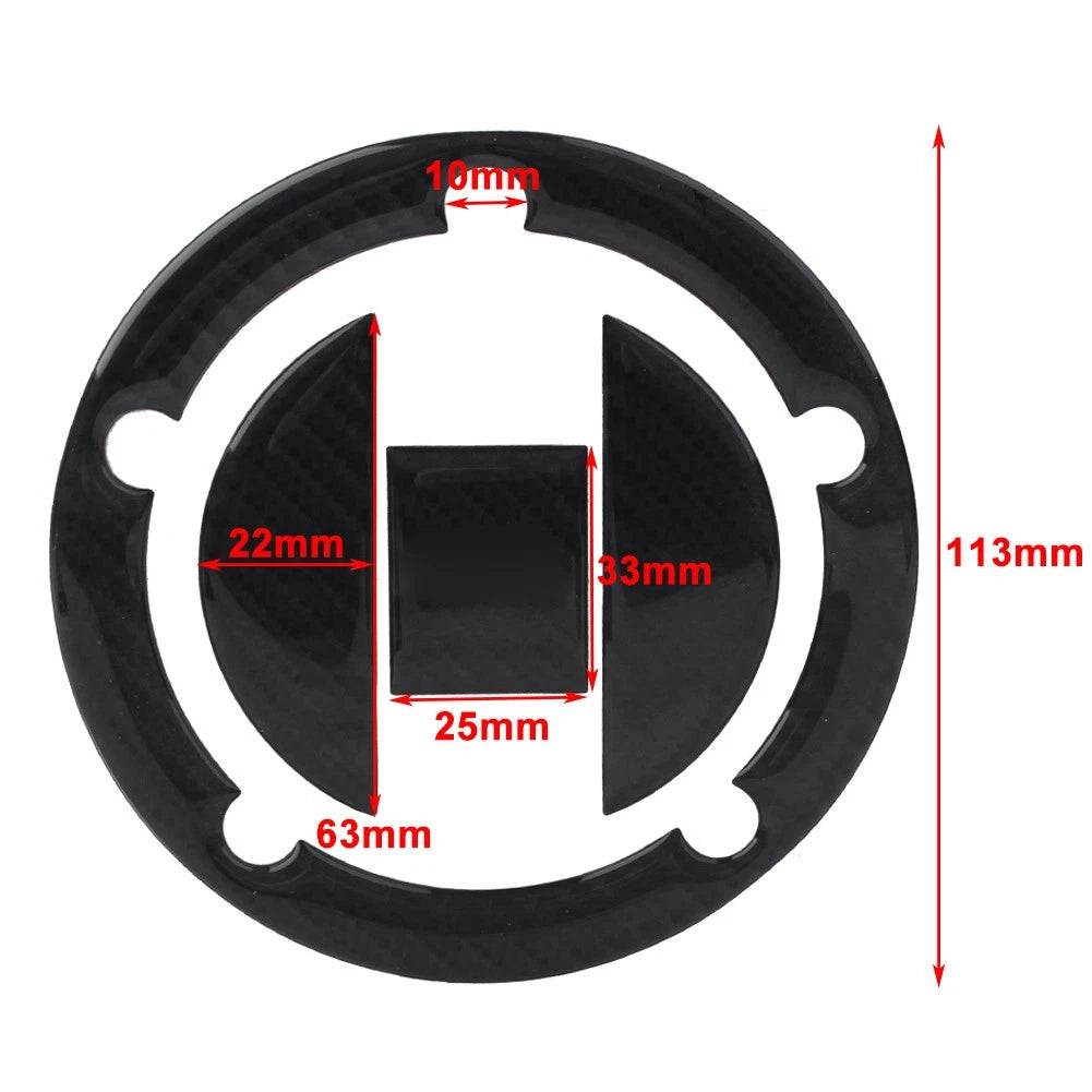 Protector 3D Decal Gas Tank Pad Stickers Fit GSXR 1000 750 600 Real Carbon Fiber
