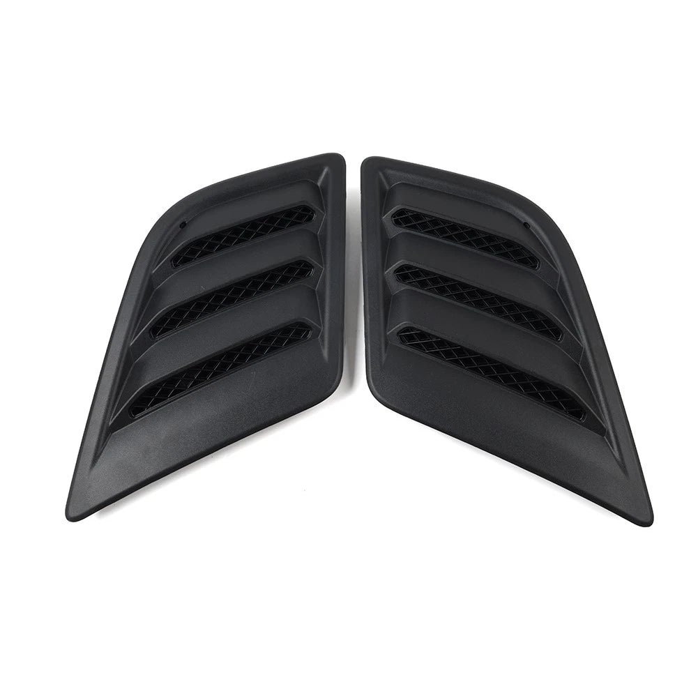 Side Hood Vent Bezel Grille Cover Black Pair Fit For Dodge Ram 1500 DT 2019-2024