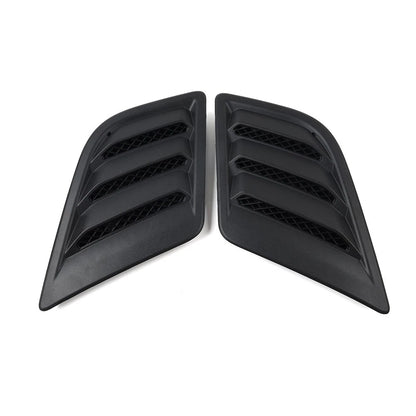Side Hood Vent Bezel Grille Cover Black Pair Fit For Dodge Ram 1500 DT 2019-2024