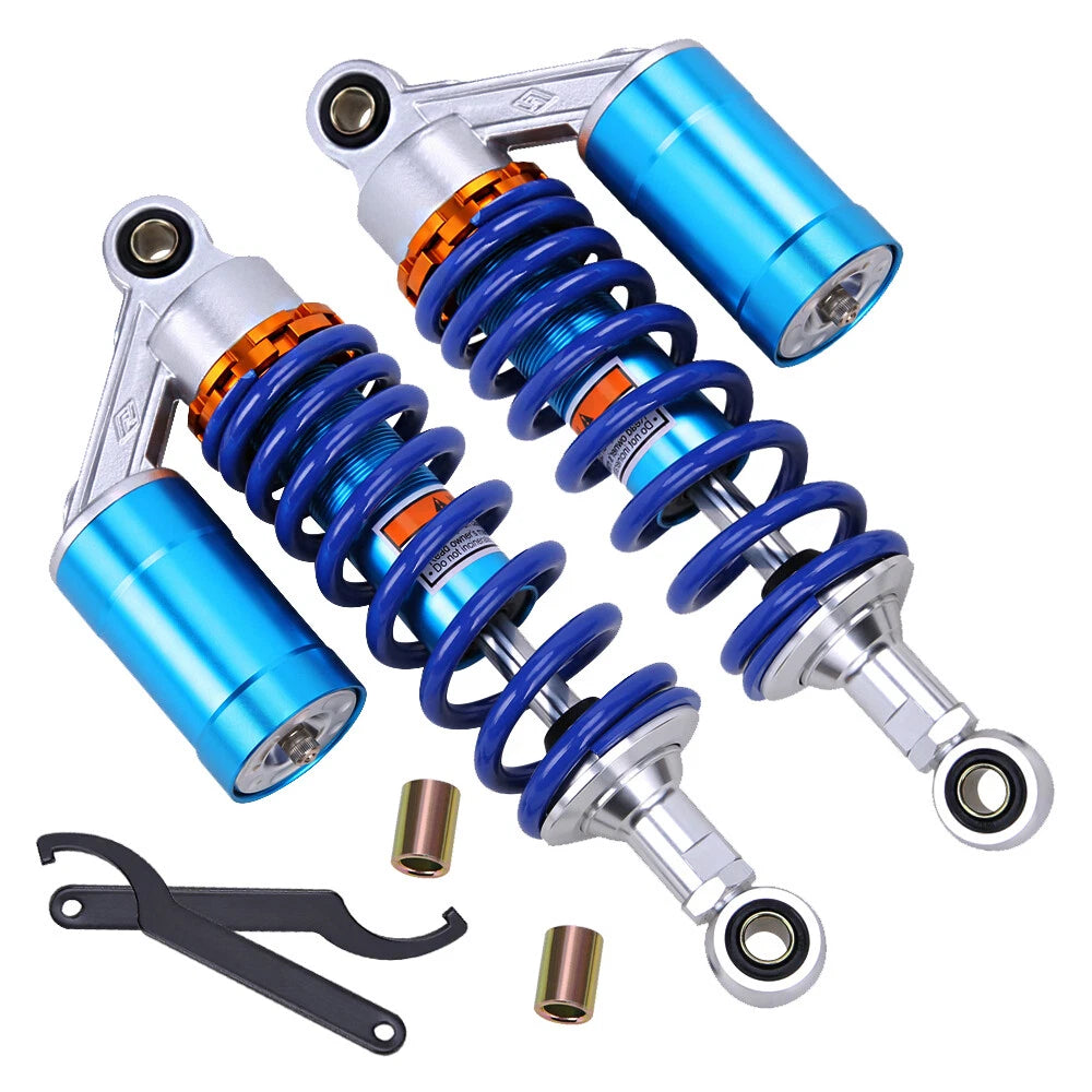 Pair 11" 280mm Air Shock Absorbers Suspension Universal Motorcycle ATV Dirt Bike