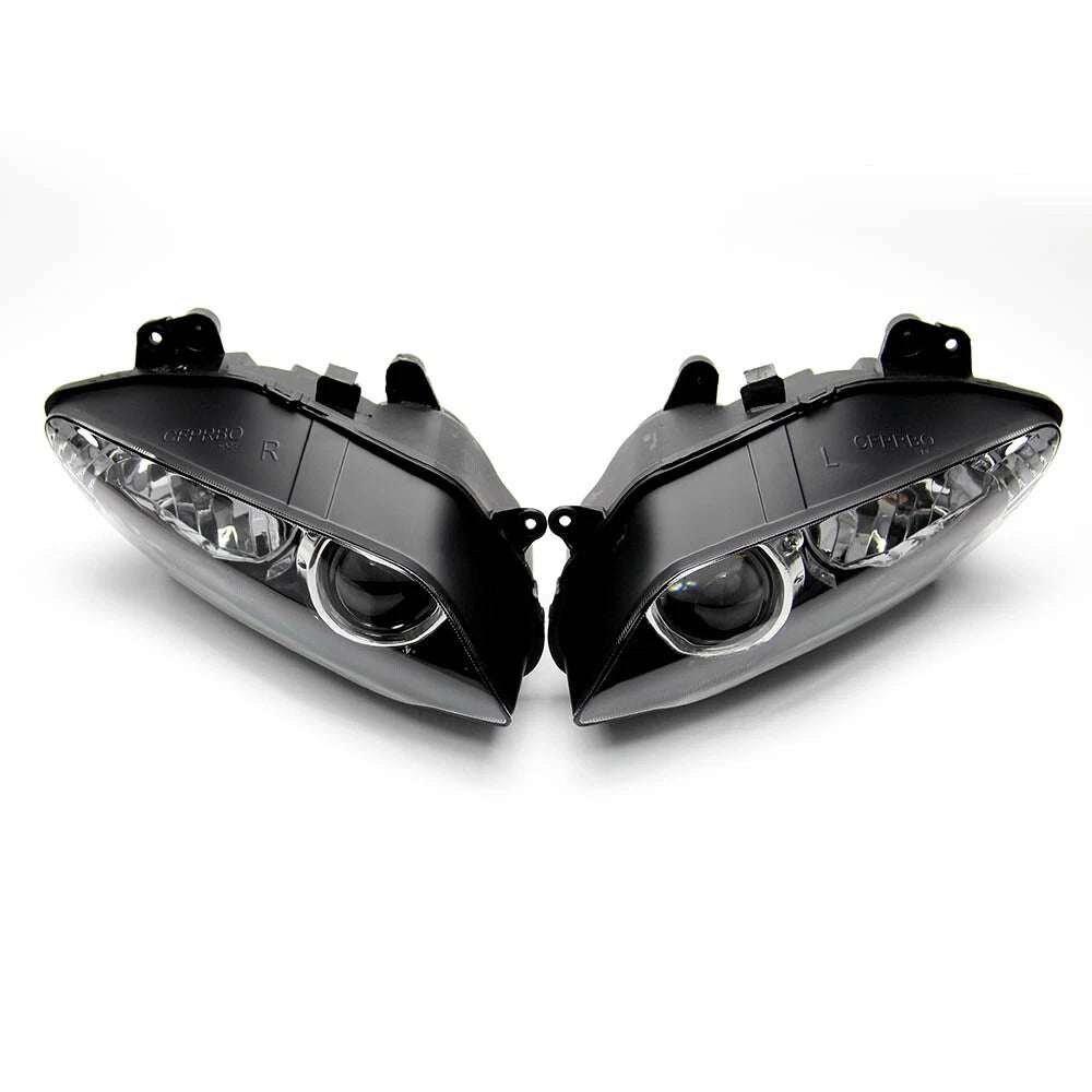 Front Left & Right Headlight Headlamp Assembly For Yamaha YZF R1 2004 2005 2006