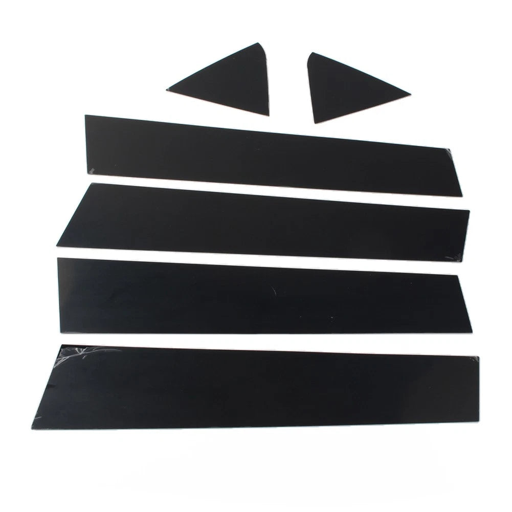 6 Pcs Car Window Pillar Posts Door Trim Bright Black For Dodge Charger 2006-2010
