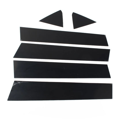 6 Pcs Car Window Pillar Posts Door Trim Bright Black For Dodge Charger 2006-2010