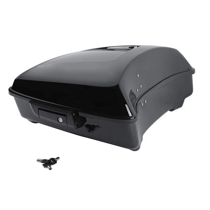 Black Chopped Trunk Mount Rack Fit For Harley Touring Road Glide King 2014-Up 15