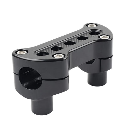 Handlebar Riser Top Clamp Mount For Harley Sportster Softail Dyna Road King Blk