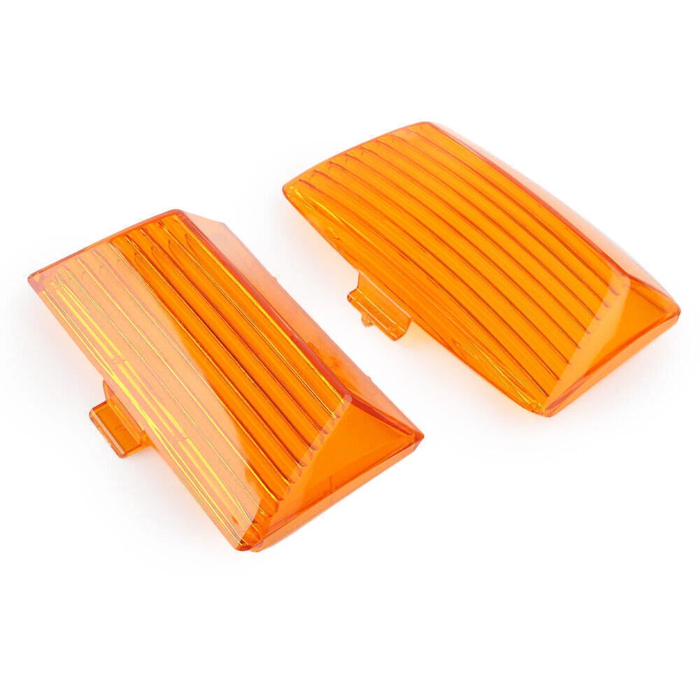 Fit Harley Touring Ultra Classic Light Lens Cover Fender Tips Mud Guard Amber US