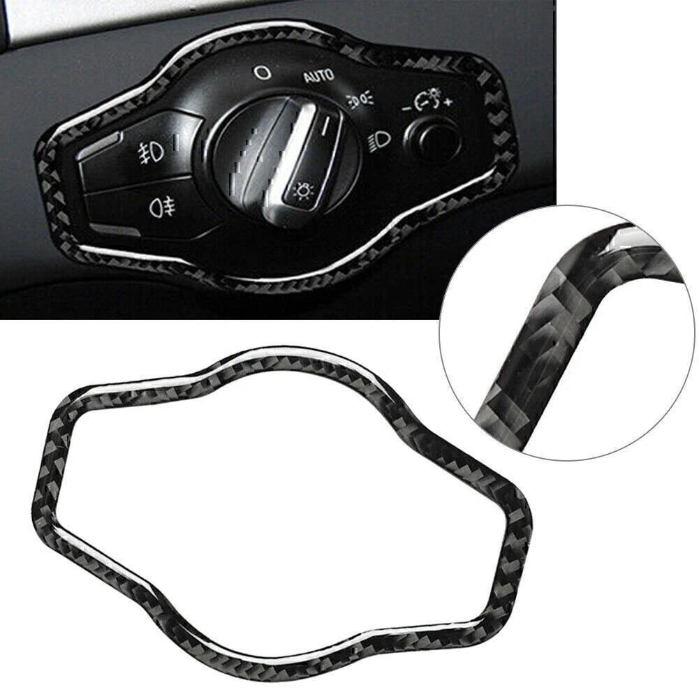 Car Headlight Switch Sticker Cover Trim For Audi A4 B8 A5 Q5 2009-2016 2015 2014