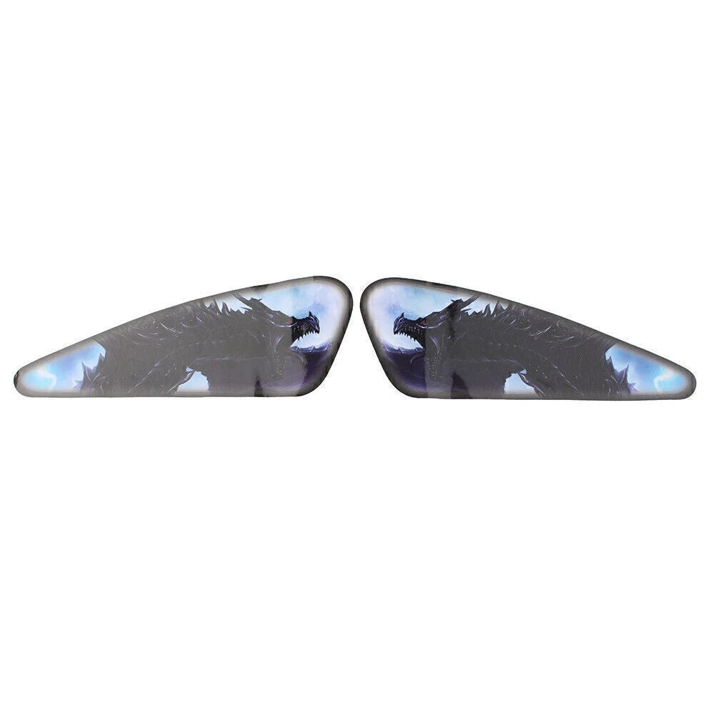 2x Motorcycle 3D Stereo Fuel Gas Tank Stickers Waterproof Pad Decals for Harley