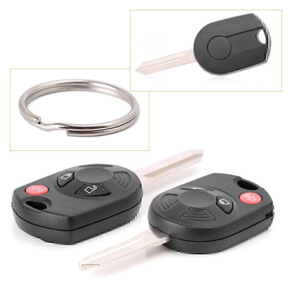 2x Uncut Smart Remote Car Key Fob 3 Button Fit Ford Expedition/Escape/Edge/F-150
