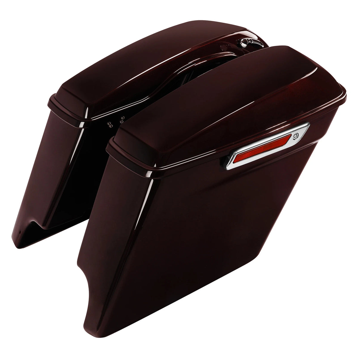 5" Stretched Saddlebags Fit For Harley Street Road Glide 14-23 Midnight Crimson
