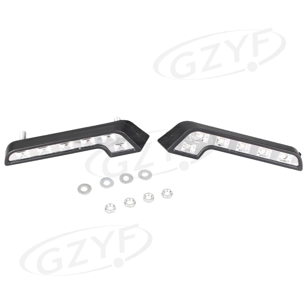 2x L-Shape Euro 6-LED Daytime Running Lights DRL Universal for Mercedes-Benz Car