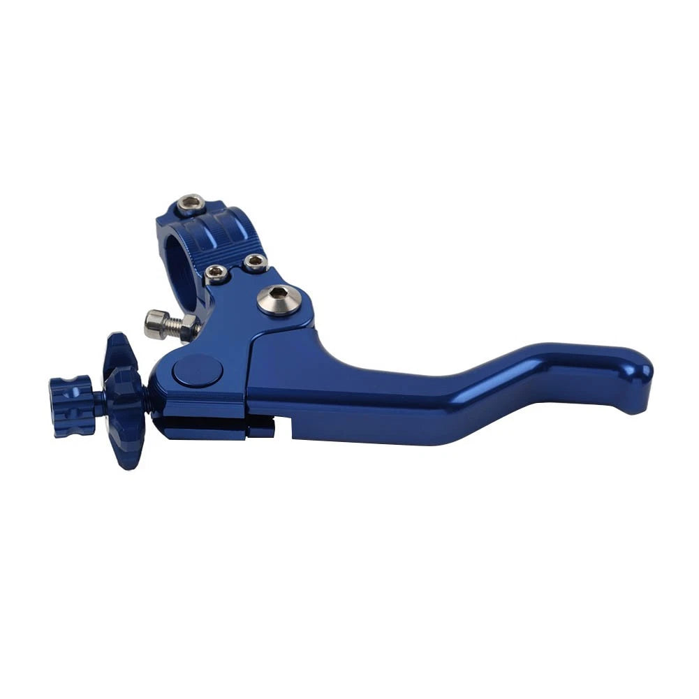 Stunt Clutch Lever Performance Cable Pull 7/8 1 Finger Universal Motorcycle Blue