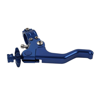 Stunt Clutch Lever Performance Cable Pull 7/8 1 Finger Universal Motorcycle Blue