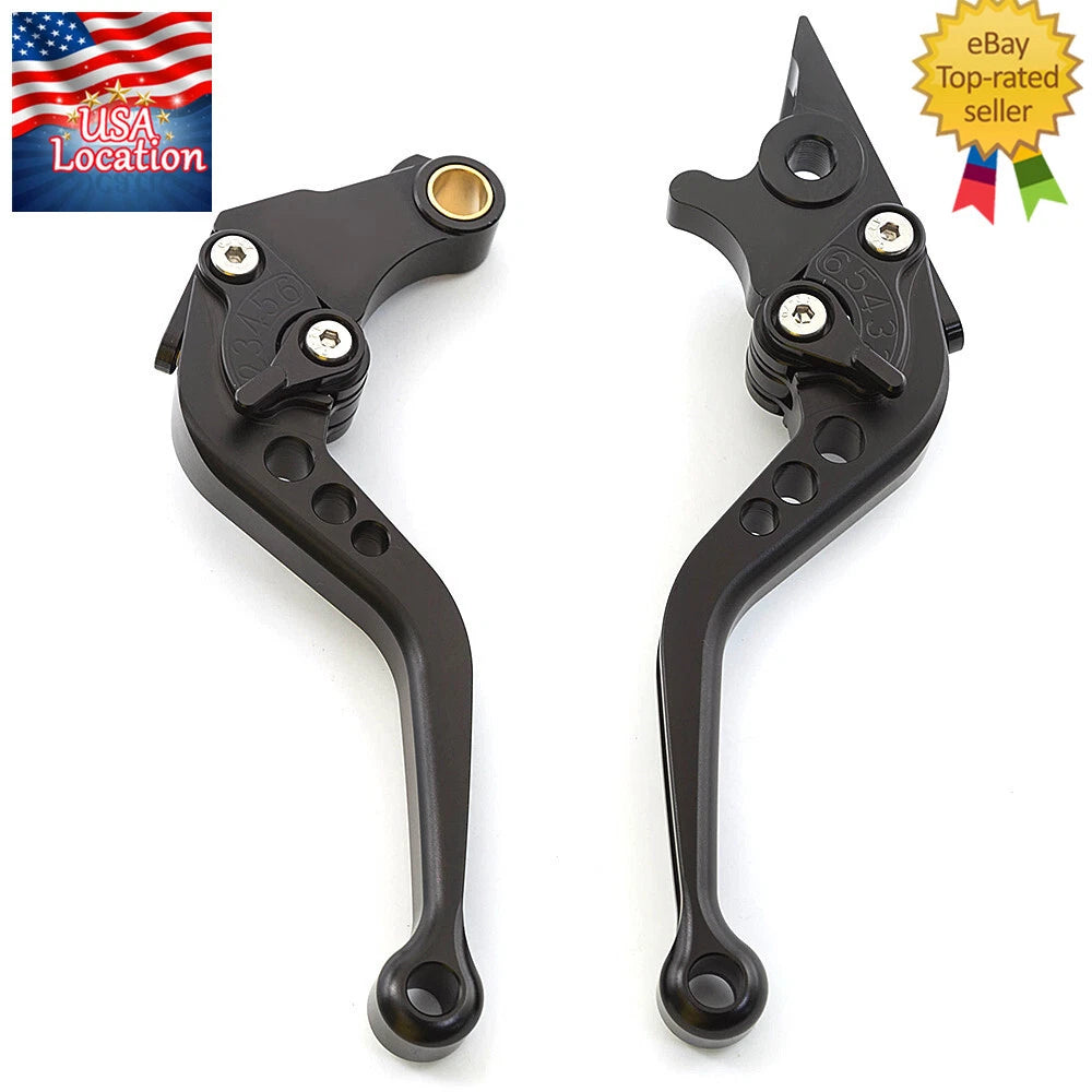 For Kawasaki NINJA 250R 2008-2012 2011 Brake Clutch Levers CNC Short Adjustable