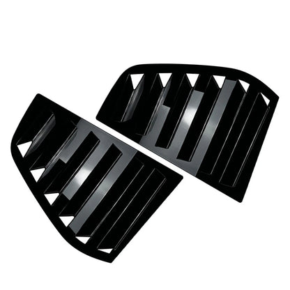 Rear Window Louver Shutter Cover Trim Glossy Black For VW Golf MK5 2004-2008