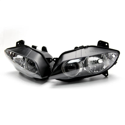 Front Left & Right Headlight Headlamp Assembly For Yamaha YZF R1 2004 2005 2006
