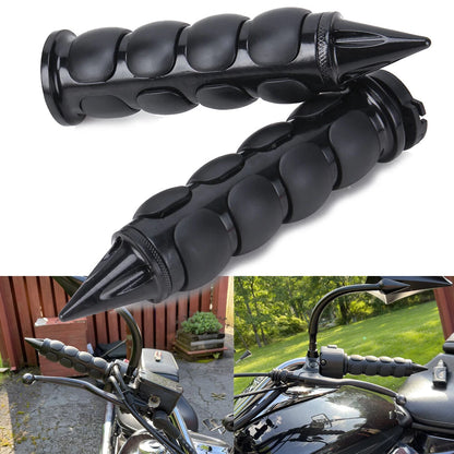 1" Black Handle Bar Hand Grips Fit for Harley Touring Sportster XL883 1200 Dyna