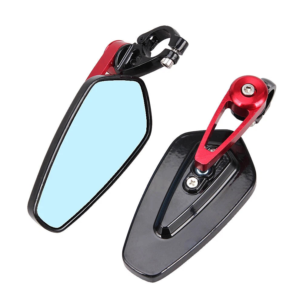 Handle Bar End Mirrors Motorcycle Rear View Wing Mirror For 250 390 690 PAIR Red