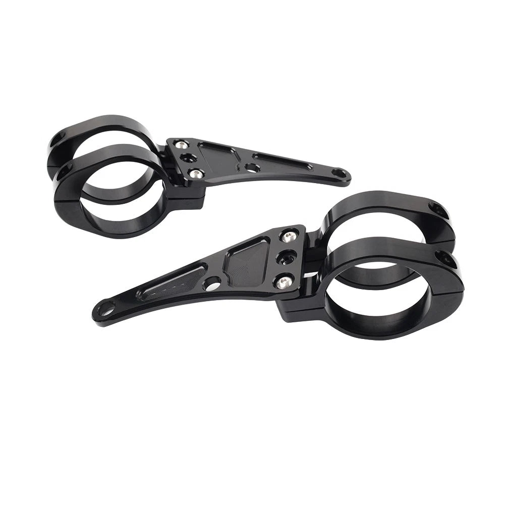 54MM Motorcycle Headlight Bracket Mount Clamp Fork Tube Holder For Harley