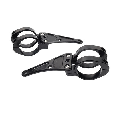 54MM Motorcycle Headlight Bracket Mount Clamp Fork Tube Holder For Harley
