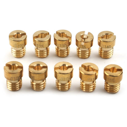 M5 Thread Motorcycle Main Jet Kit Carburetor 100-140 Size Injector Nozzle US