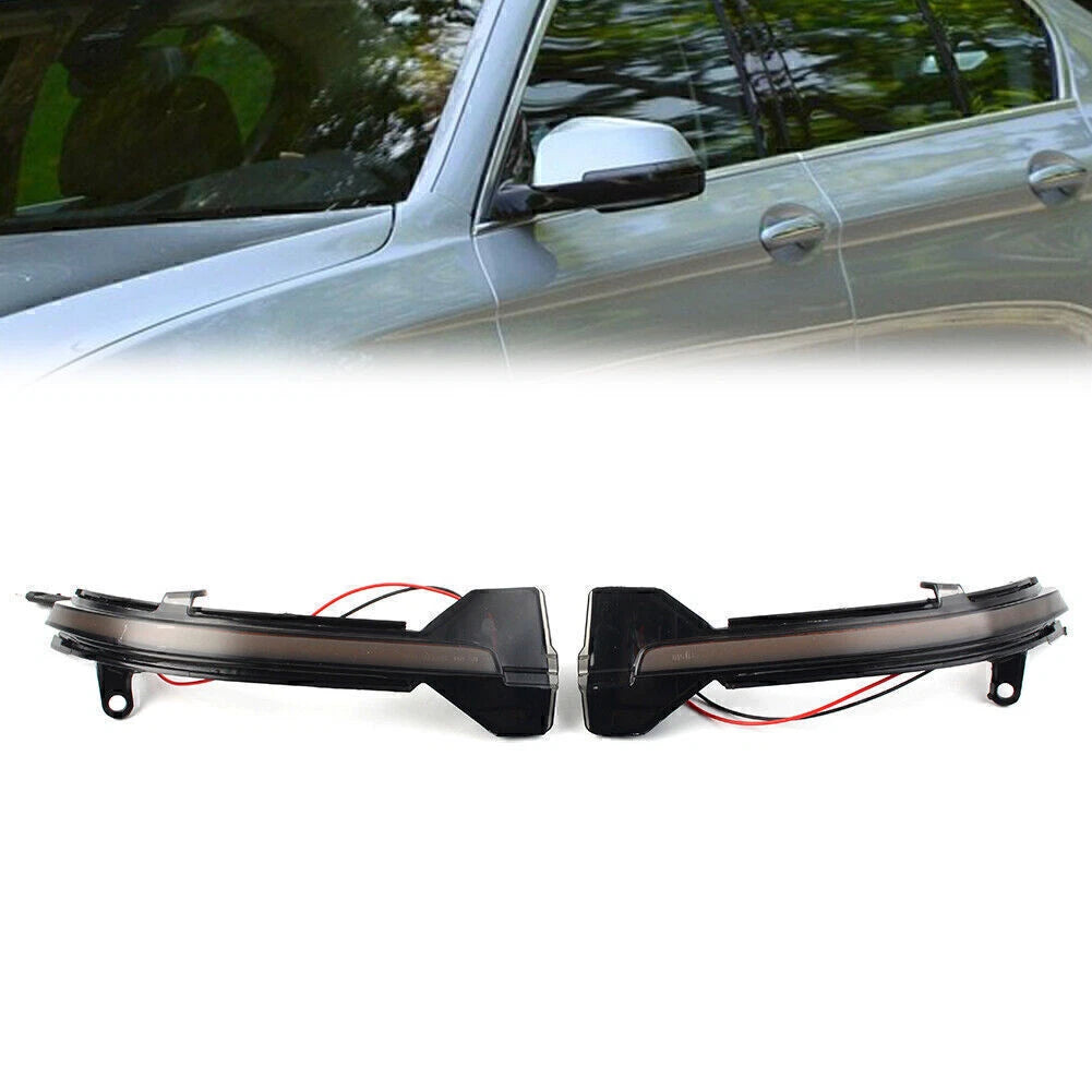 LED Side Mirror Sequential Blink Turn Signal Light For BMW 5 6 7 Series Pair US
