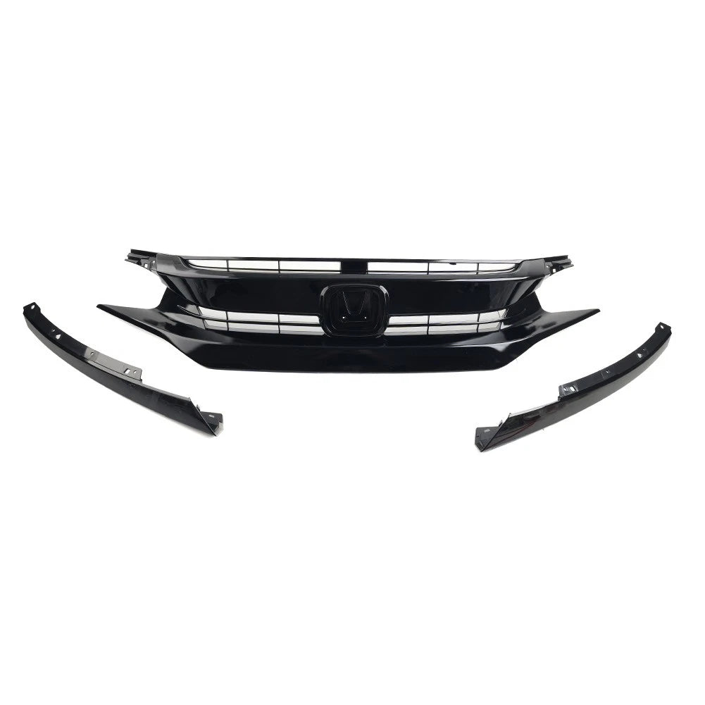 Front Grille Upper Grill Hood Eyelid For Honda Civic Coupe Sedan 2016-2018 2017