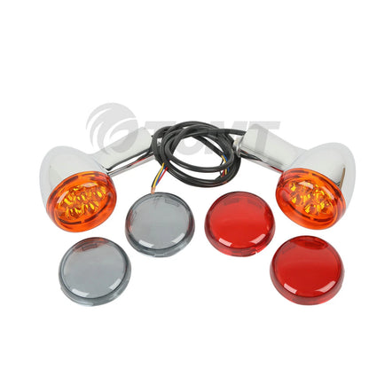 Rear Turn Signals Lights Indicators For Harley Sportster XL883 1200 1992-up