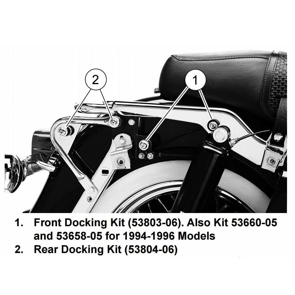 Detachable Front + Rear Docking Hardware Kits For Harley Road King Glide Touring