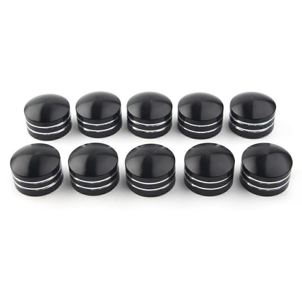 11mm Inner Schrauben Motor Bolt Topper Caps Cover Fit Harley Dyna V-Rod Black