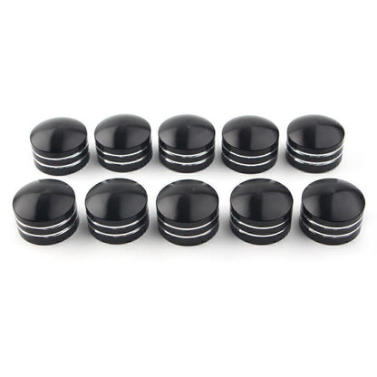 11mm Inner Schrauben Motor Bolt Topper Caps Cover Fit Harley Dyna V-Rod Black