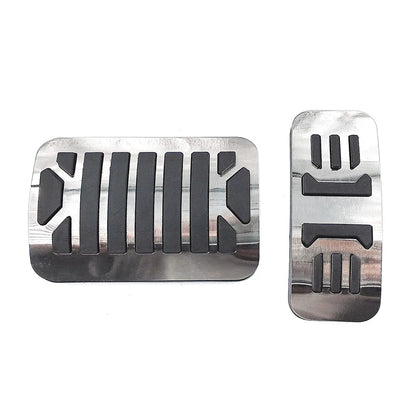 Stainless Steel Car Brake Gas Pedals Protection Cover Fit Jaguar XE XF XJ XJL