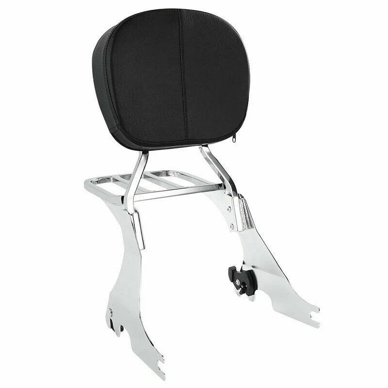 Sissy Bar Backrest Luggage Rack Fit For Harley Sportster 883 1200 48 72 04-22 US