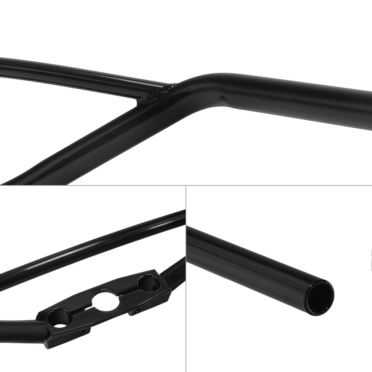 Gloss Black Speedster Handlebar Fit For Harley Davidson UL 1938-1945 G 1936-1958