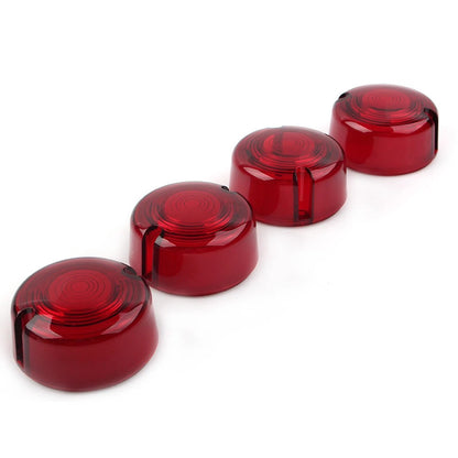 4x Red Turn Signal Lens Cover for Harley Dyna FXD FXR Sportster XLH 883 1200 US