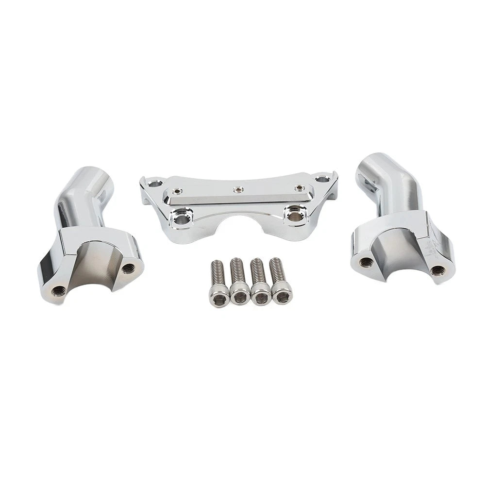 3.5" Handlebar Riser & Top Clamp Fit Harley Fat Boy Heritage Softail FXST FLSTN