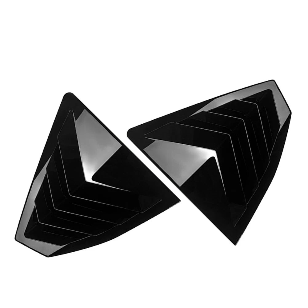 Rear Window Louver Cover Trim Glossy Black For Subaru WRX STI VB 2022-2025
