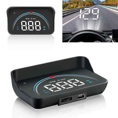 M8 Car HUD Head-up Display OBD2 II Overspeed Warning System Speed Voltage Alarm
