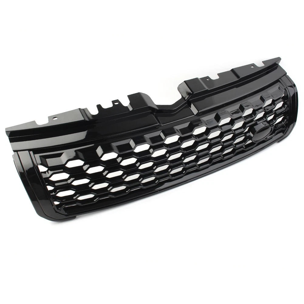 Front Bumper Center Upper Grille Glossy Black For Range Rover Evoque 2010-2018