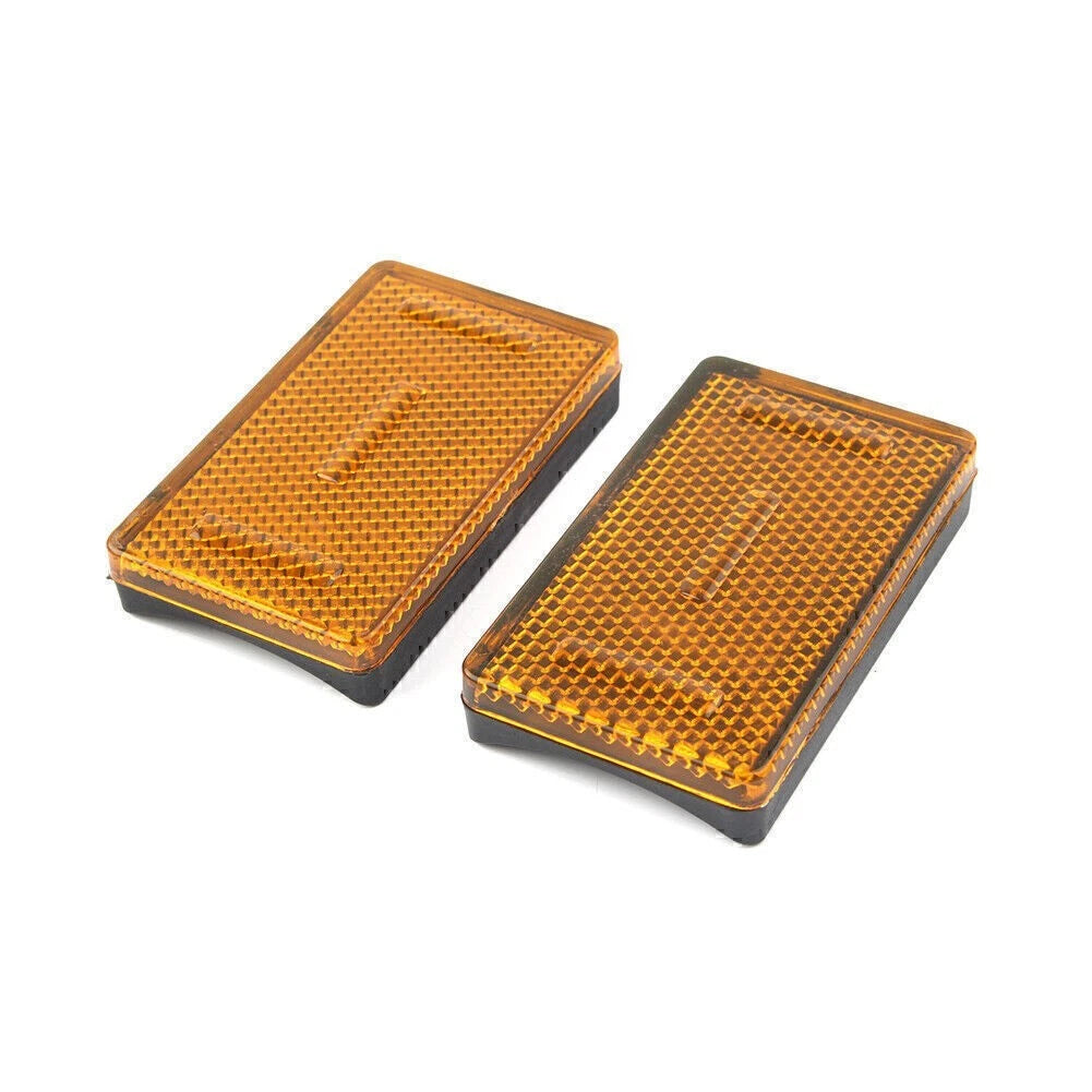2pcs Fork Leg Reflector Cover Yellow for BMW K1200RS K1200GT R1200RT R1200GS ADV
