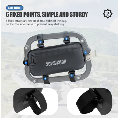 1PC Motorcycle Universal Side Tool Bag Frame Waterproof Bag for BMW Honda Yamaha
