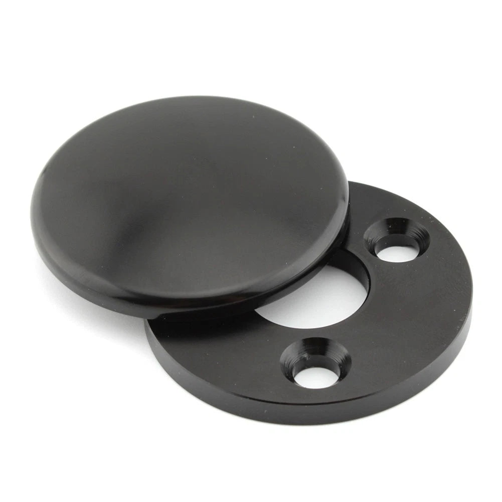 Black Motorcycle Fork Lock Cover Aluminum Alloy Fit for Harley Road King 1994-up
