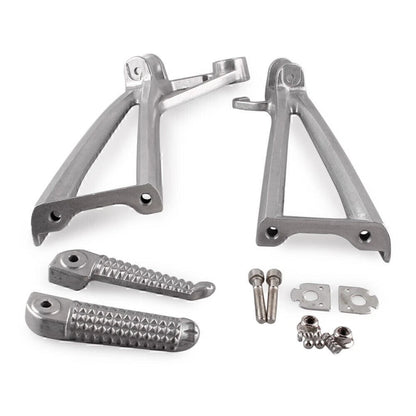 Rear Rider Footrest Foot Pegs Brackets for Yamaha YZF R6 2003-05 R6S 2003-08