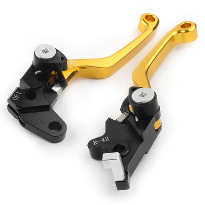 CNC Pivot Clutch Brake Levers For Suzuki DRZ400S DRZ400SM DRZ400E 2000-22 Gold