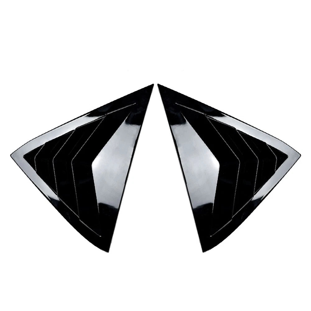 Glossy Blk Rear Louver Shutter Cover For Ford Fiesta MK7 MK7.5 Hatchback 08-17