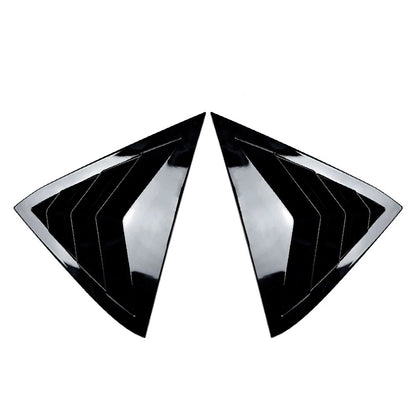 Glossy Blk Rear Louver Shutter Cover For Ford Fiesta MK7 MK7.5 Hatchback 08-17