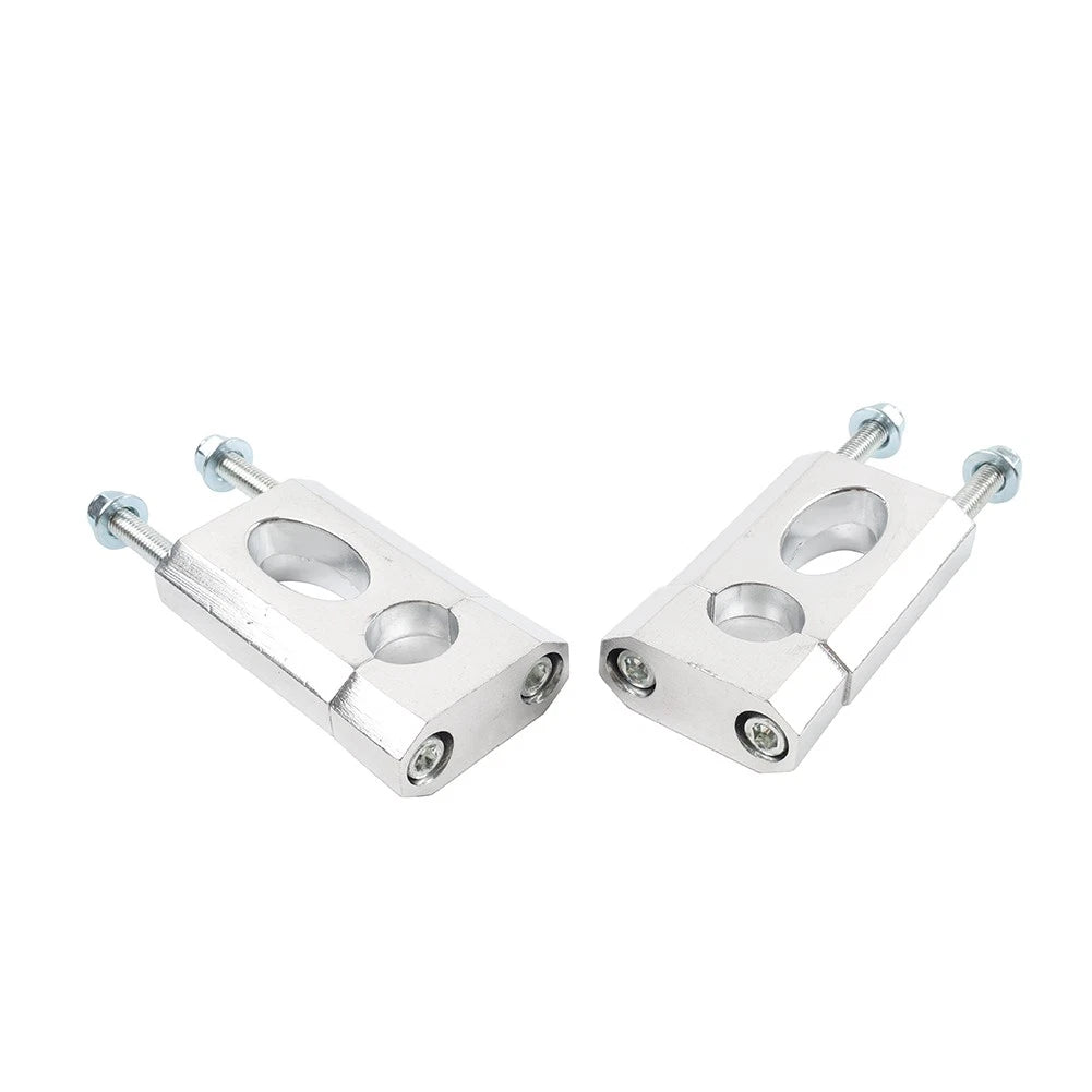 22mm 7/8'' Motor HandleBar Mount Clamp Risers For 50-125cc Dirt Pit Bike Silver