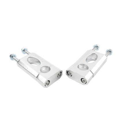 22mm 7/8'' Motor HandleBar Mount Clamp Risers For 50-125cc Dirt Pit Bike Silver