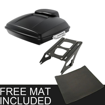 Razor Trunk Backrest Pad Mount Rack Fit For Harley Touring 2014-Up Matt