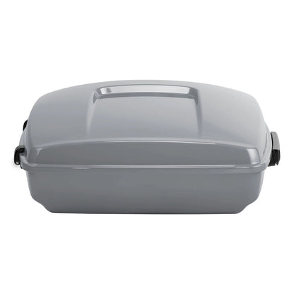 Chopped Trunk Luggage Fit For Harley CVO Electra Road Glide 14-Up Billiard Gray